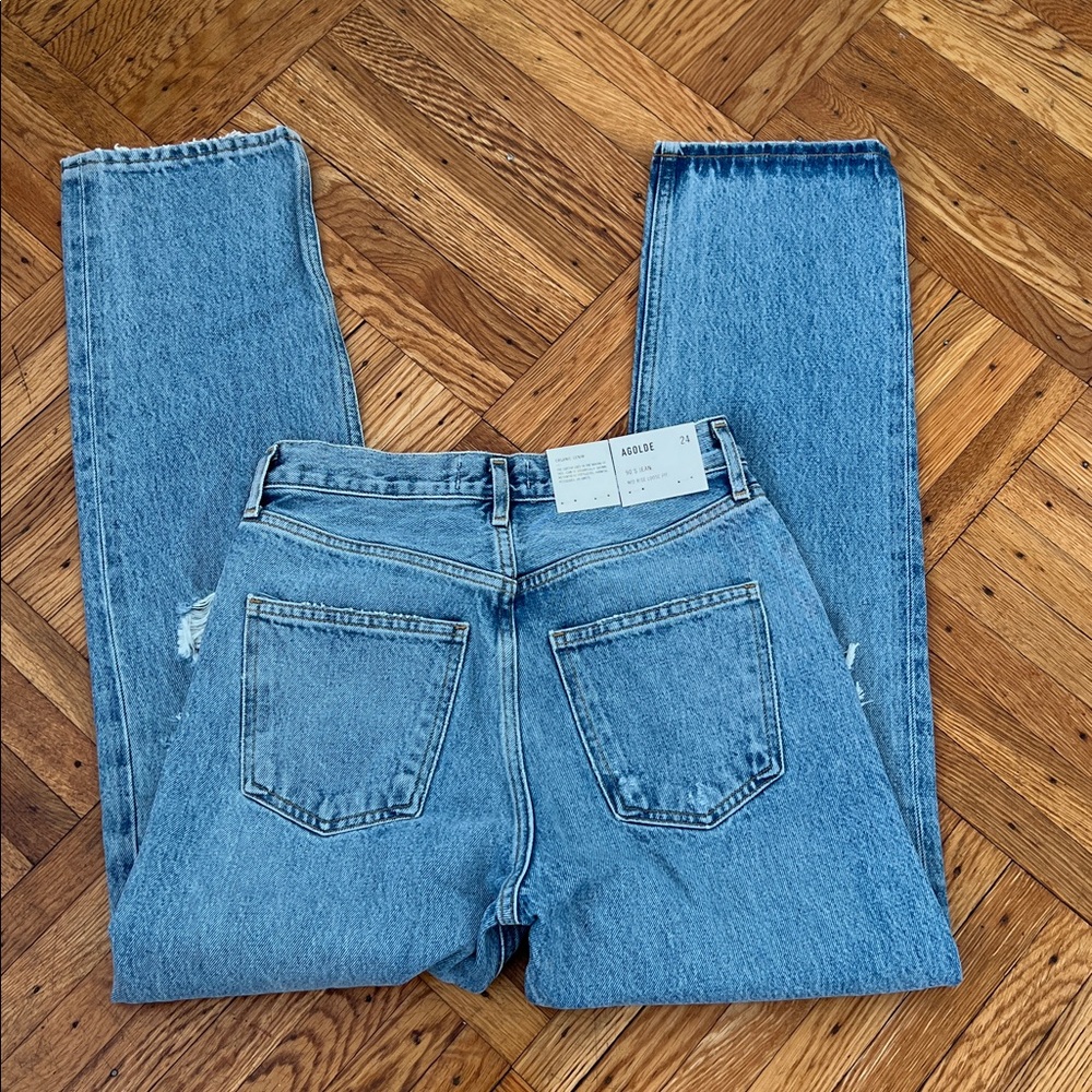 Agolde 90’S mid rise loose fit size 24